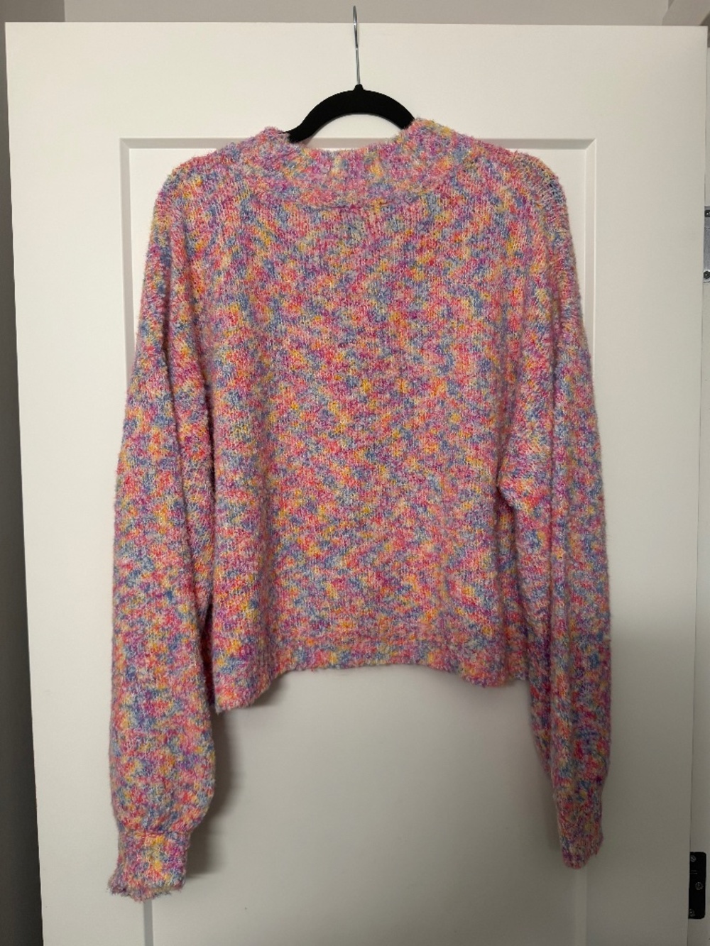 Shein - Cute Pink Knit Crew Neck Sweater